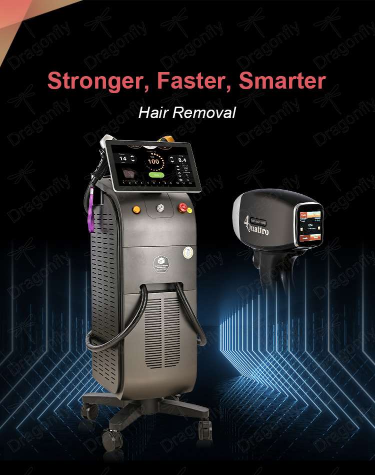 Ce Approved Portable 1600w 1800w 755 808 1064 808nm 3 Wavelength 755 1064 808 Epilator Lazer System