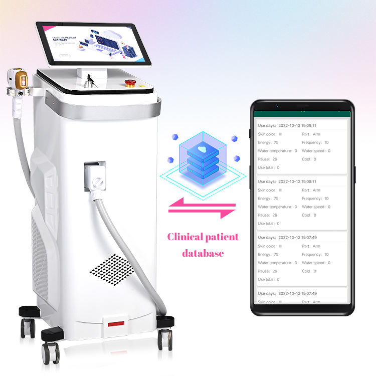 Remote Control System 2 Years Warranty 4k Screen Ice Cube Diode Laser 755 808 1064nm Laser Hair Remo
